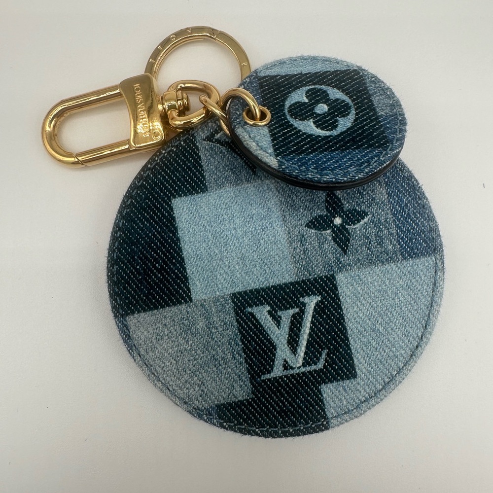 Louis Vuitton Portacle Monogram Denim Bag Charm